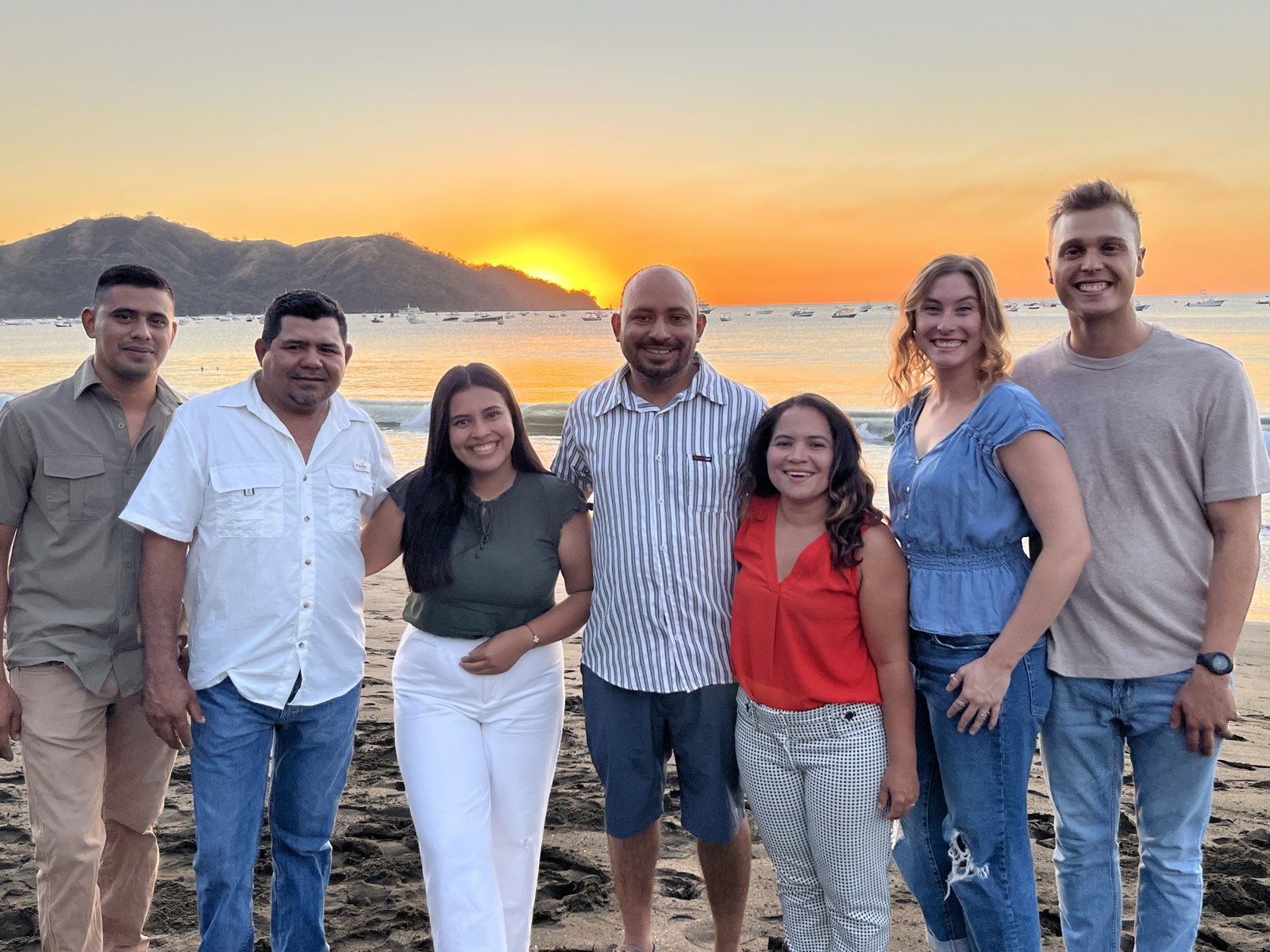 The Ralo team together at the beach