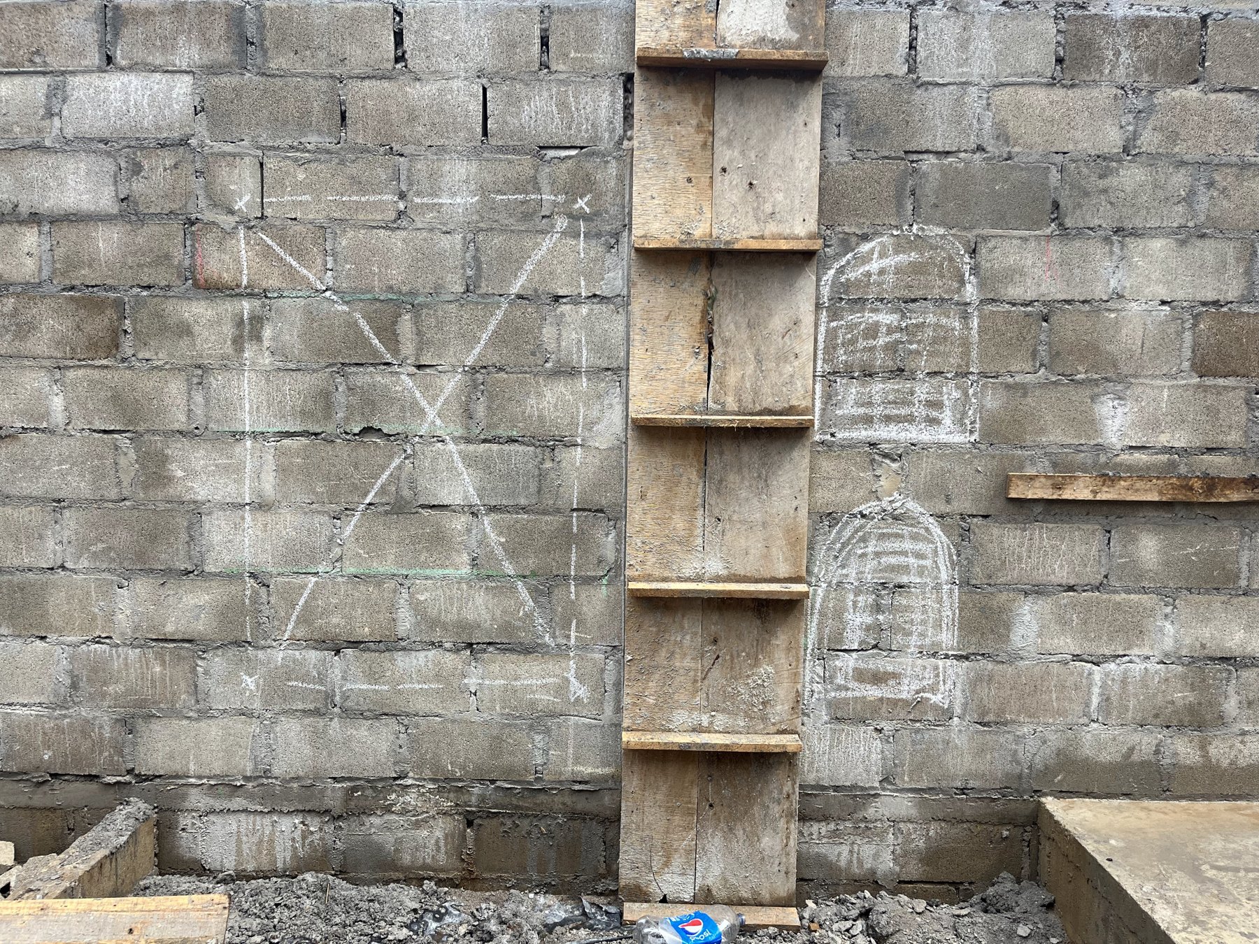 Laying out the interior wall details