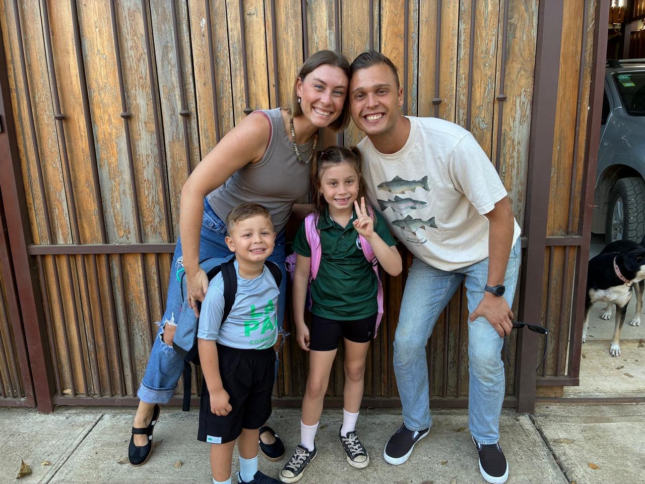 Roberto and Angela with their children, Liliana and Oliver